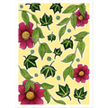 Flowers and Leaves Art Print