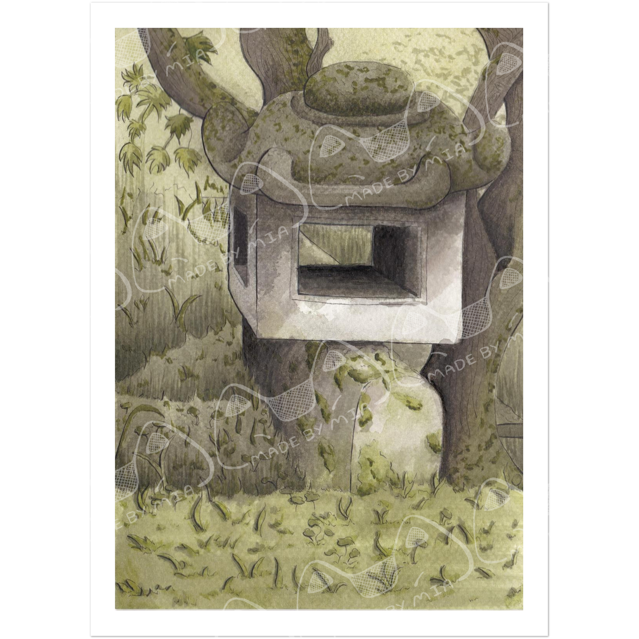 Stone Pagoda Art Print