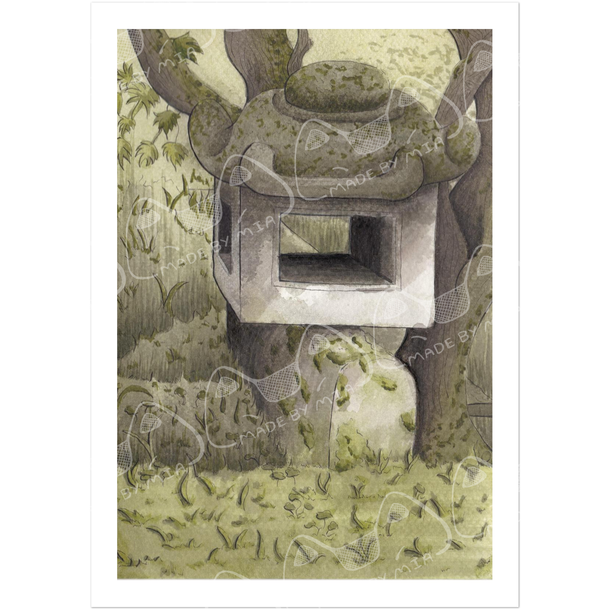 Stone Pagoda Art Print
