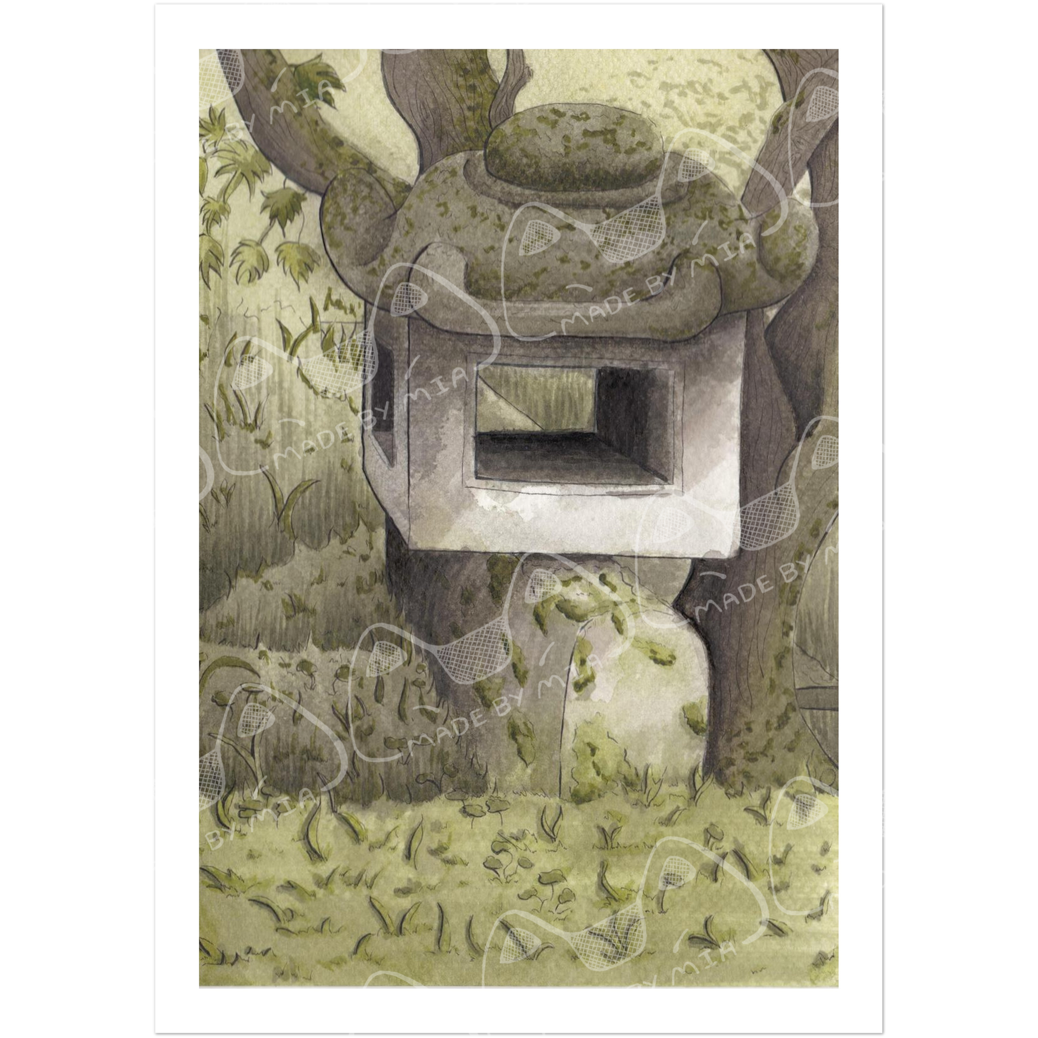 Stone Pagoda Art Print