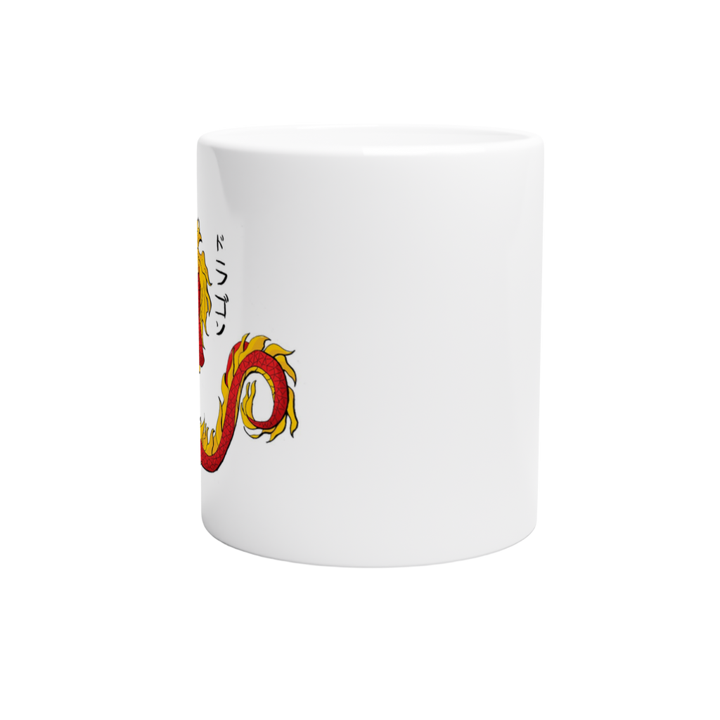 Japanese Dragon ドラゴン White 11oz Ceramic Mug