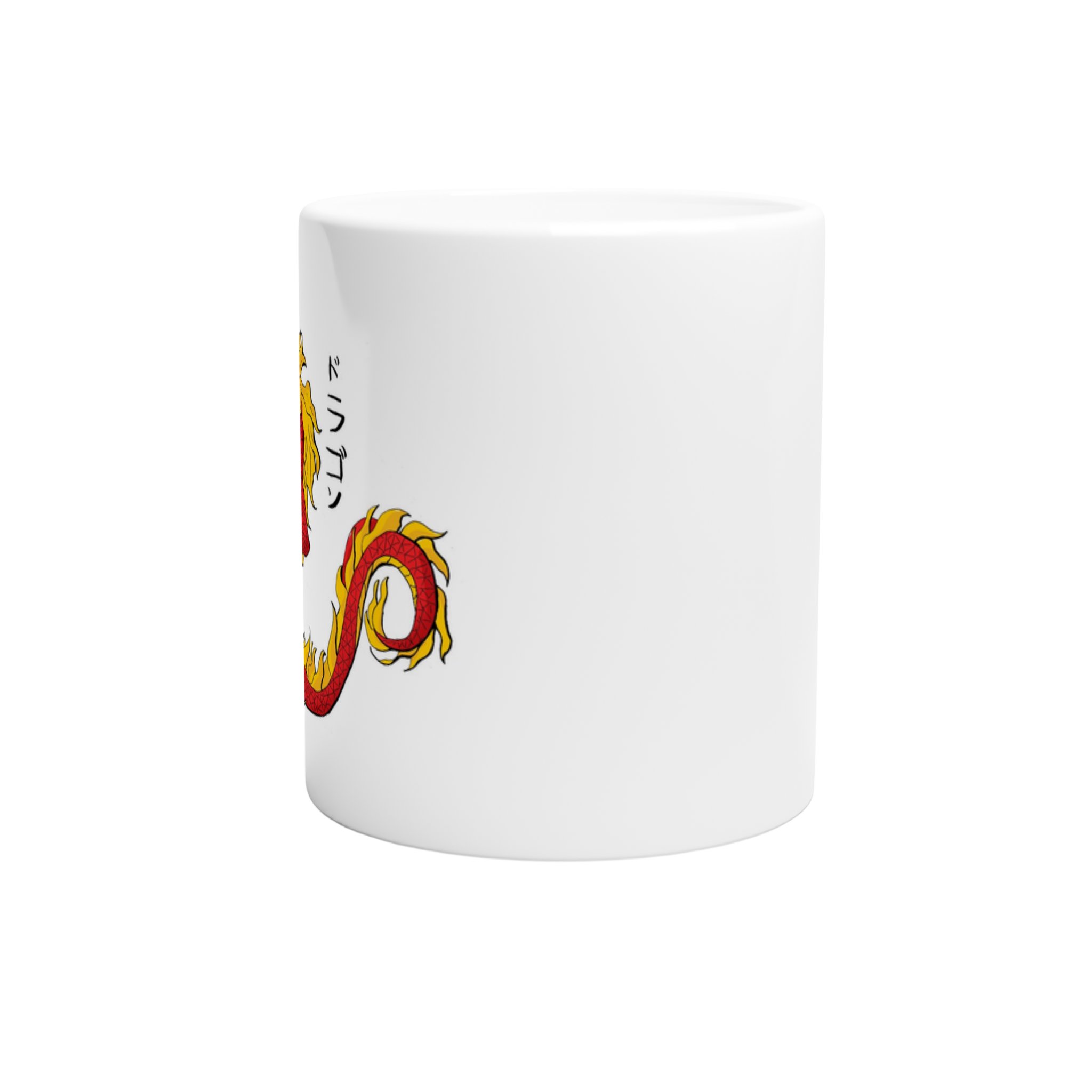 Japanese Dragon ドラゴン White 11oz Ceramic Mug