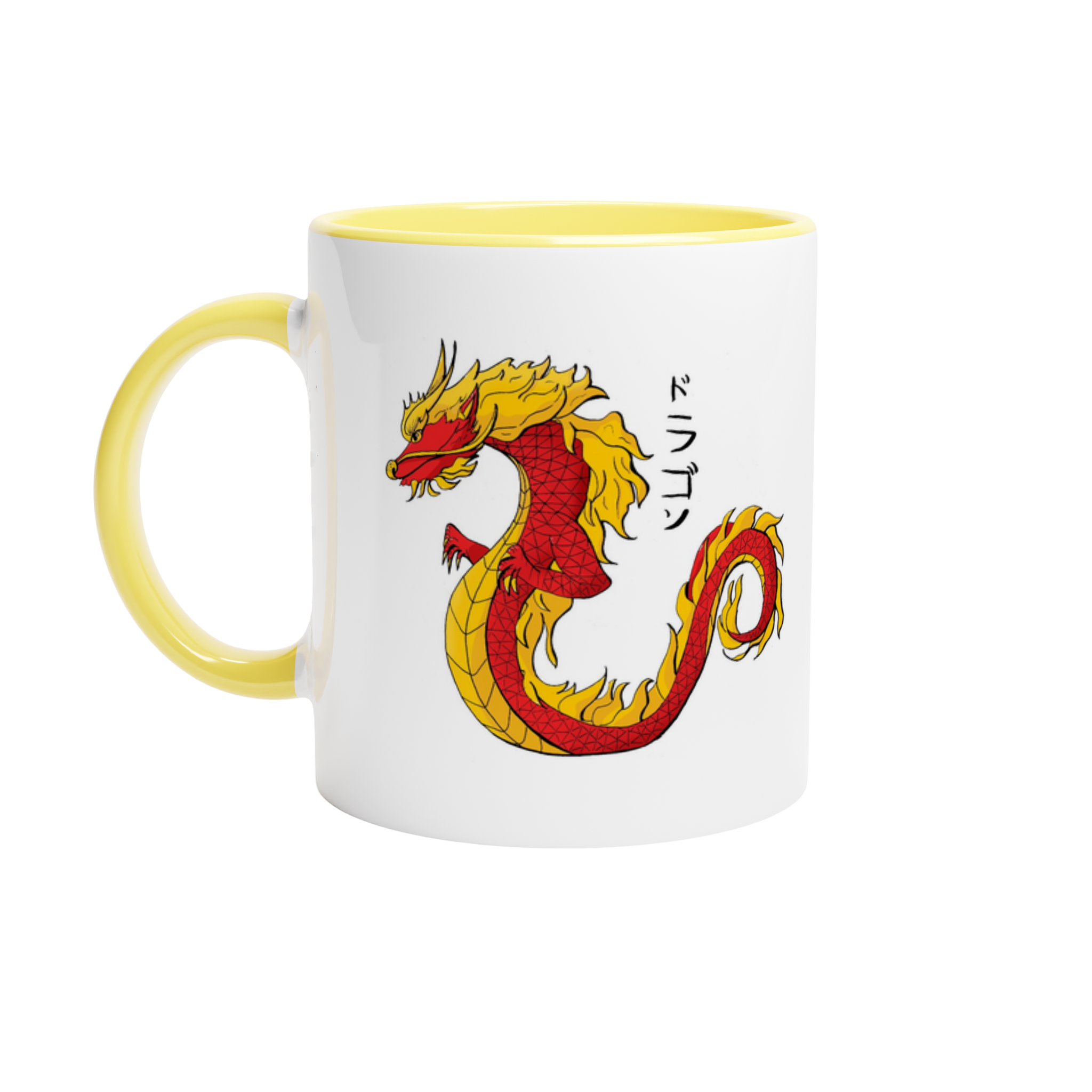 Japanese Dragon ドラゴン White 11oz Ceramic Mug