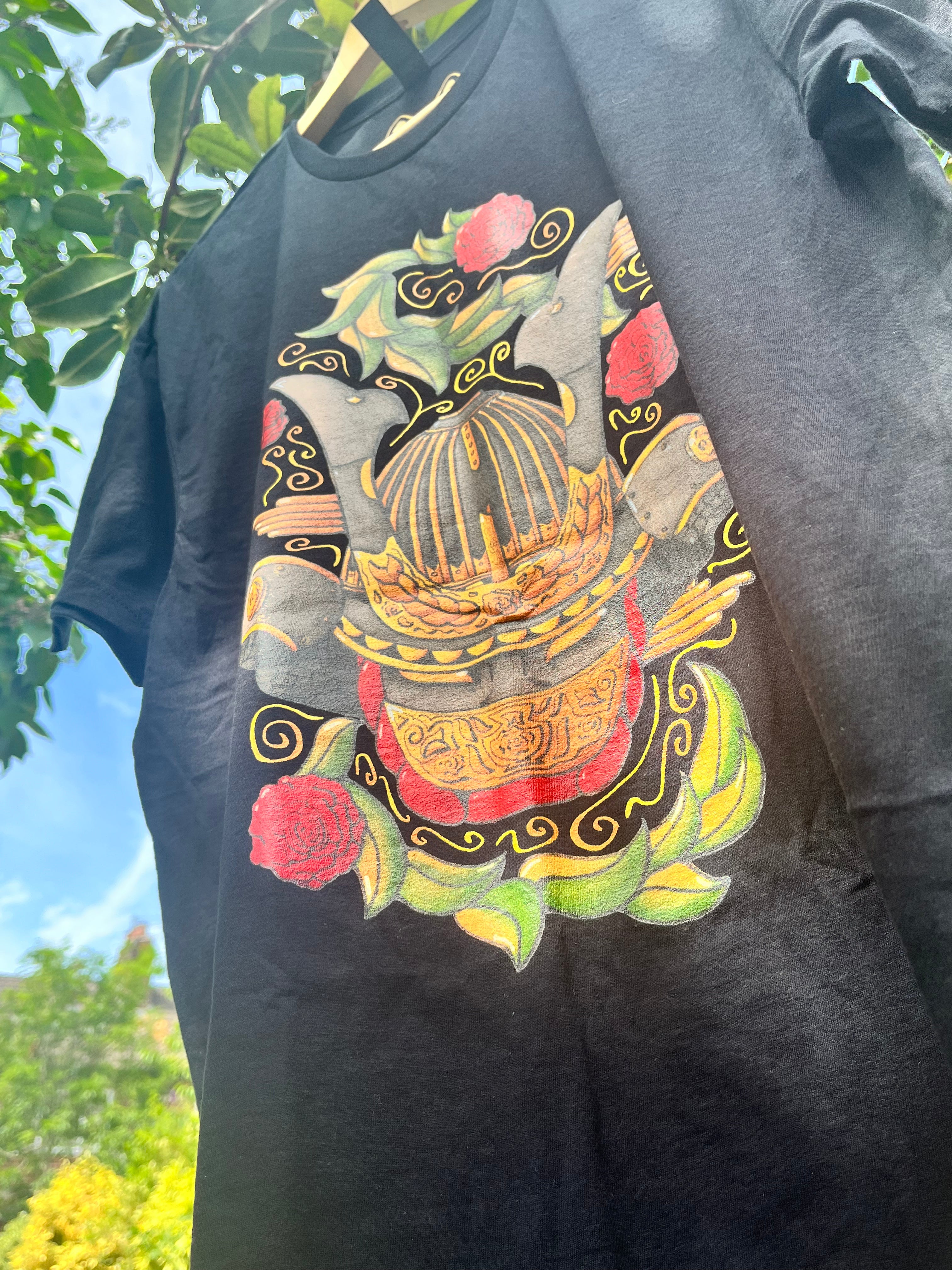 Samurai Rose - Classic Unisex Crewneck T-shirt | Gildan® 64000