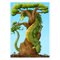 Nature Dragon Print