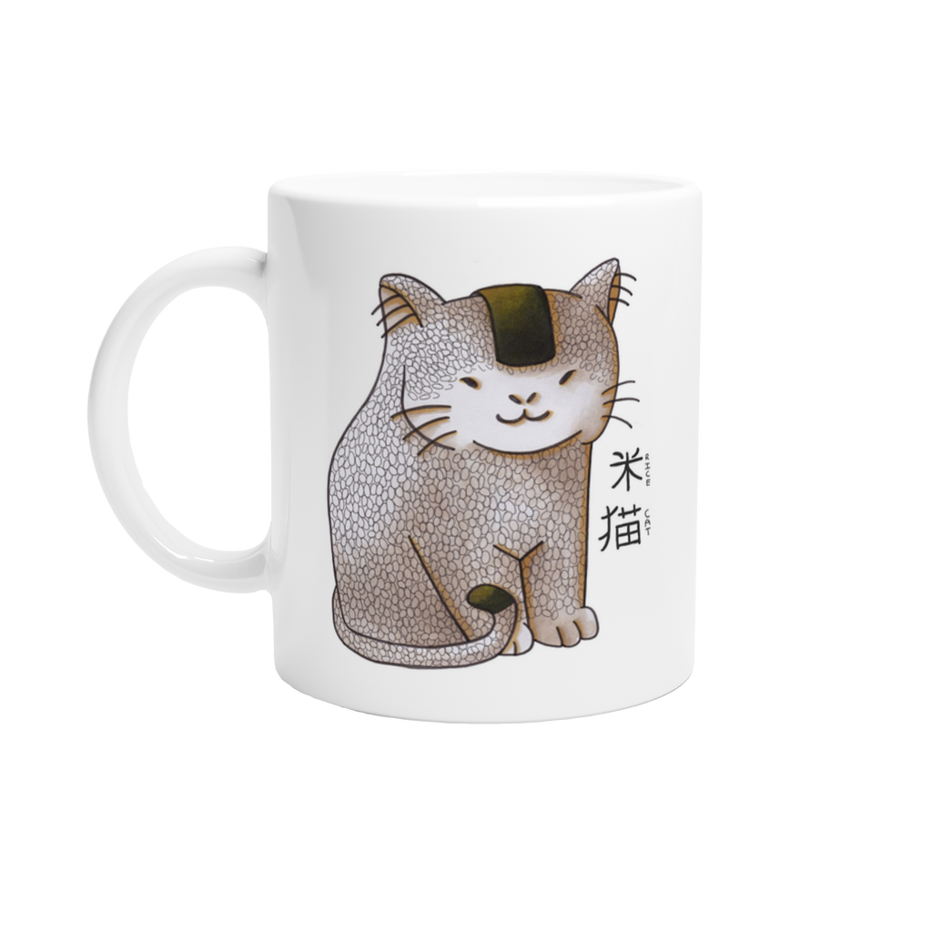 Rice Cat 11oz Ceramic Mug