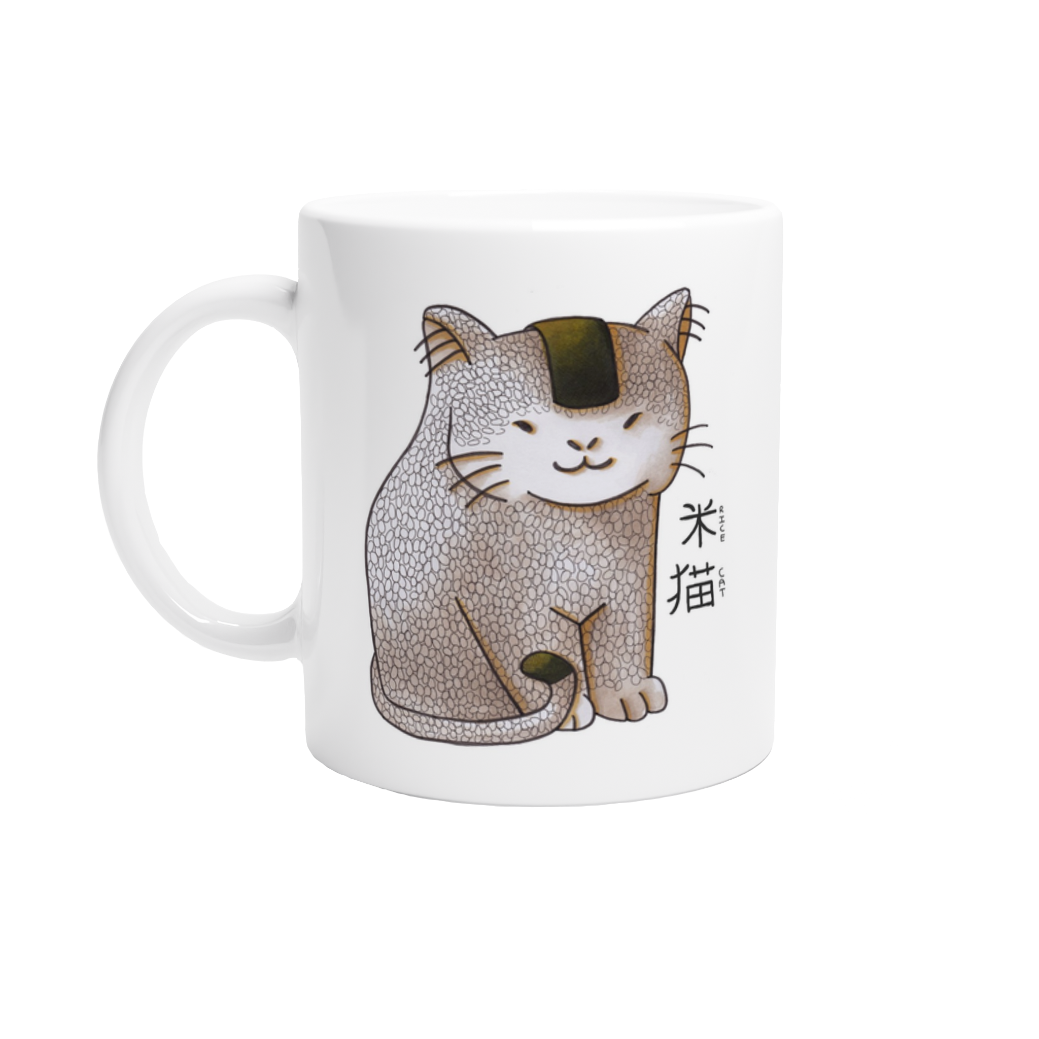 Rice Cat 11oz Ceramic Mug